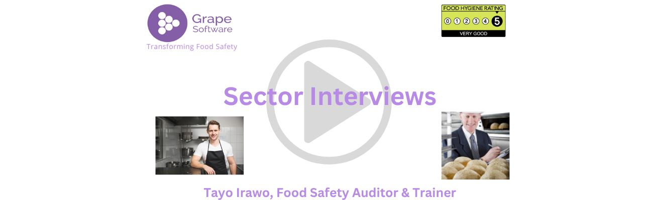 Food safety auditor and trainer Tayo Irawo during her Grape Software interview