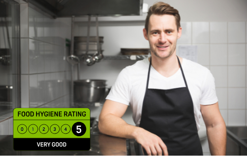 chef-with-kitchen-food-hygiene-score